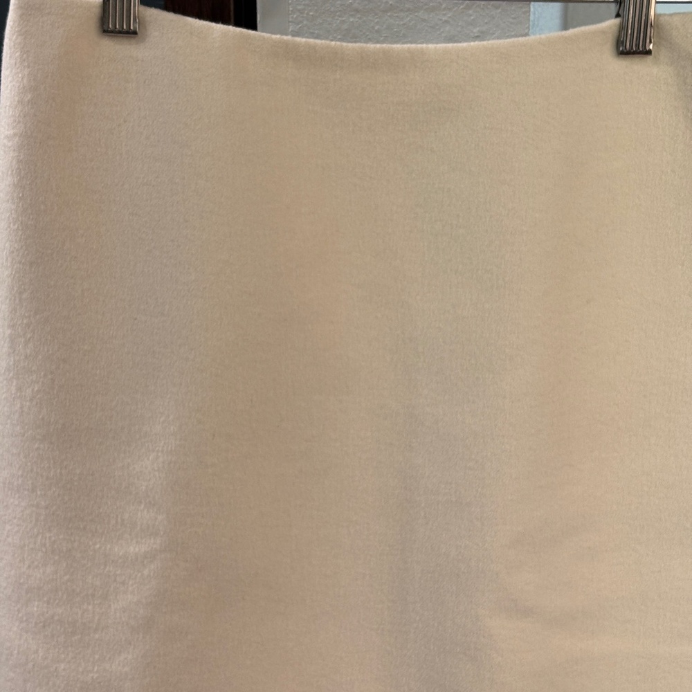 Vintage Michael Kors Collection Angora/Virgin Wool Pencil Skirt - Cream Size 8 - Picture 4 of 10